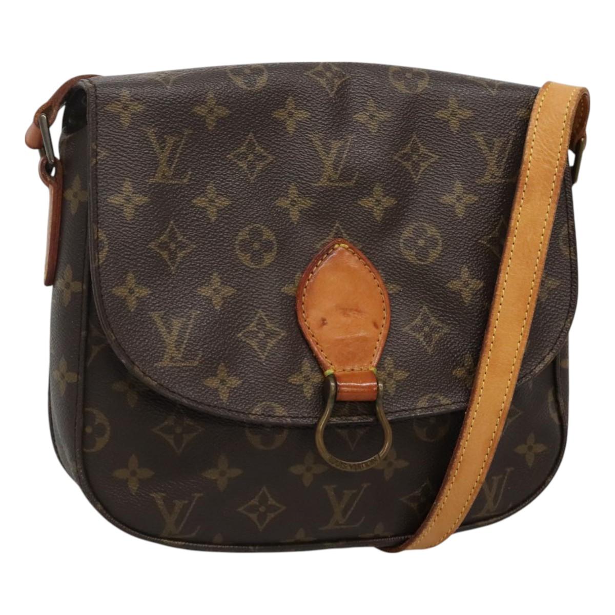 LOUIS VUITTON Monogram Saint Cloud GM Shoulder Bag M51242 LV Auth 130315