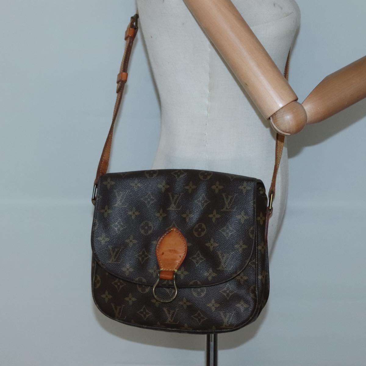 LOUIS VUITTON Monogram Saint Cloud GM Shoulder Bag M51242 LV Auth 130315