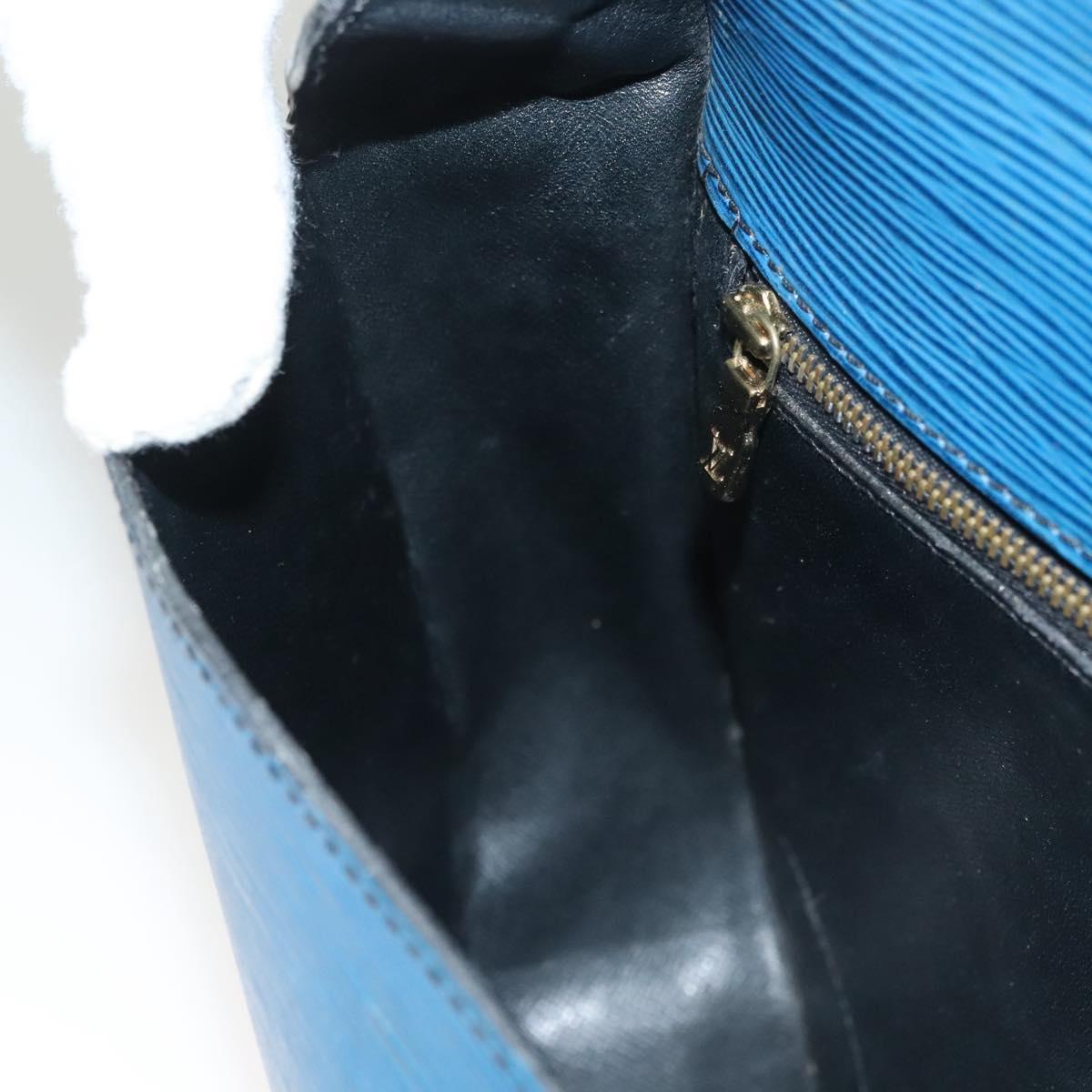 LOUIS VUITTON Epi Saint Cloud GM Shoulder Bag Toledo Blue M52195 LV Auth 130331