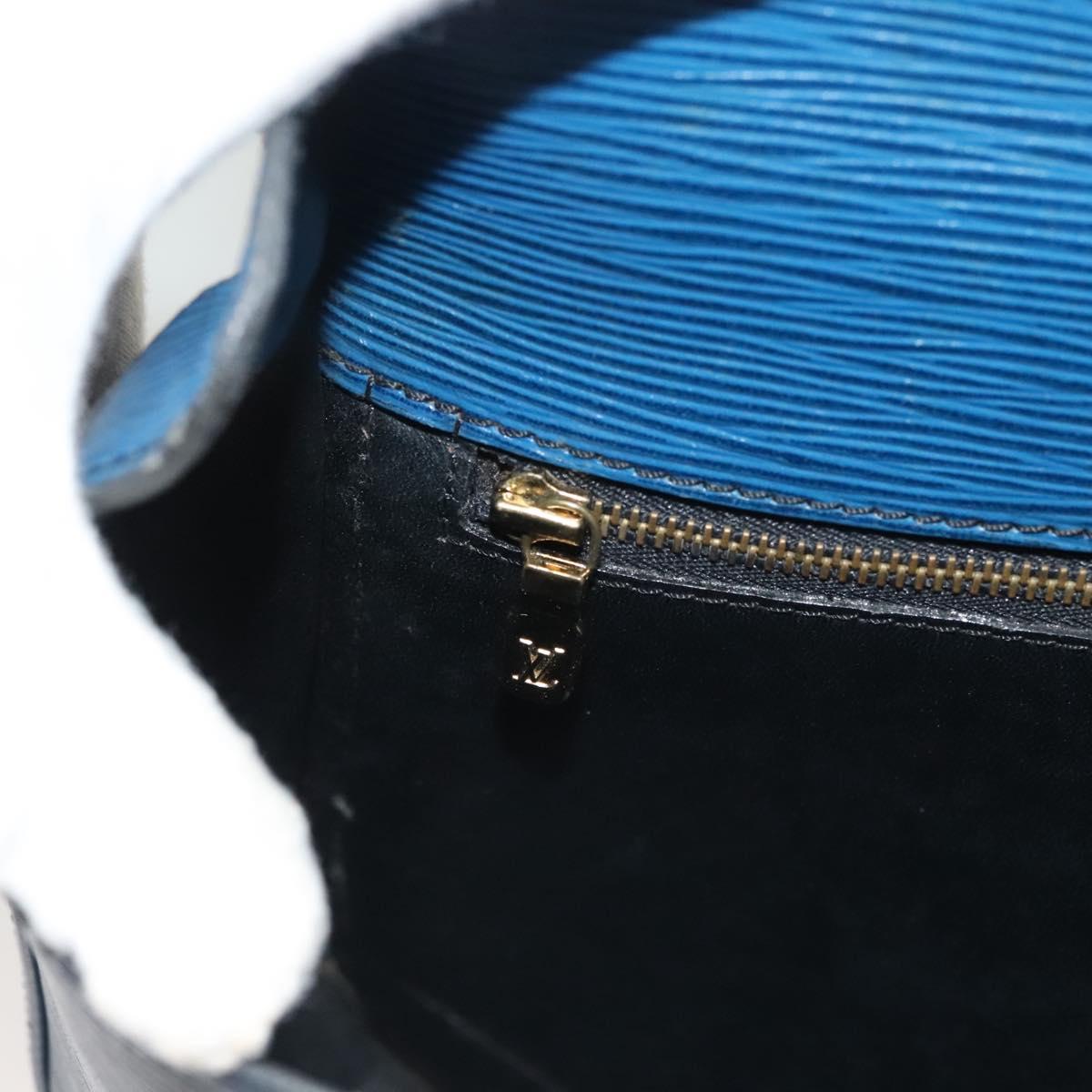 LOUIS VUITTON Epi Saint Cloud GM Shoulder Bag Toledo Blue M52195 LV Auth 130331