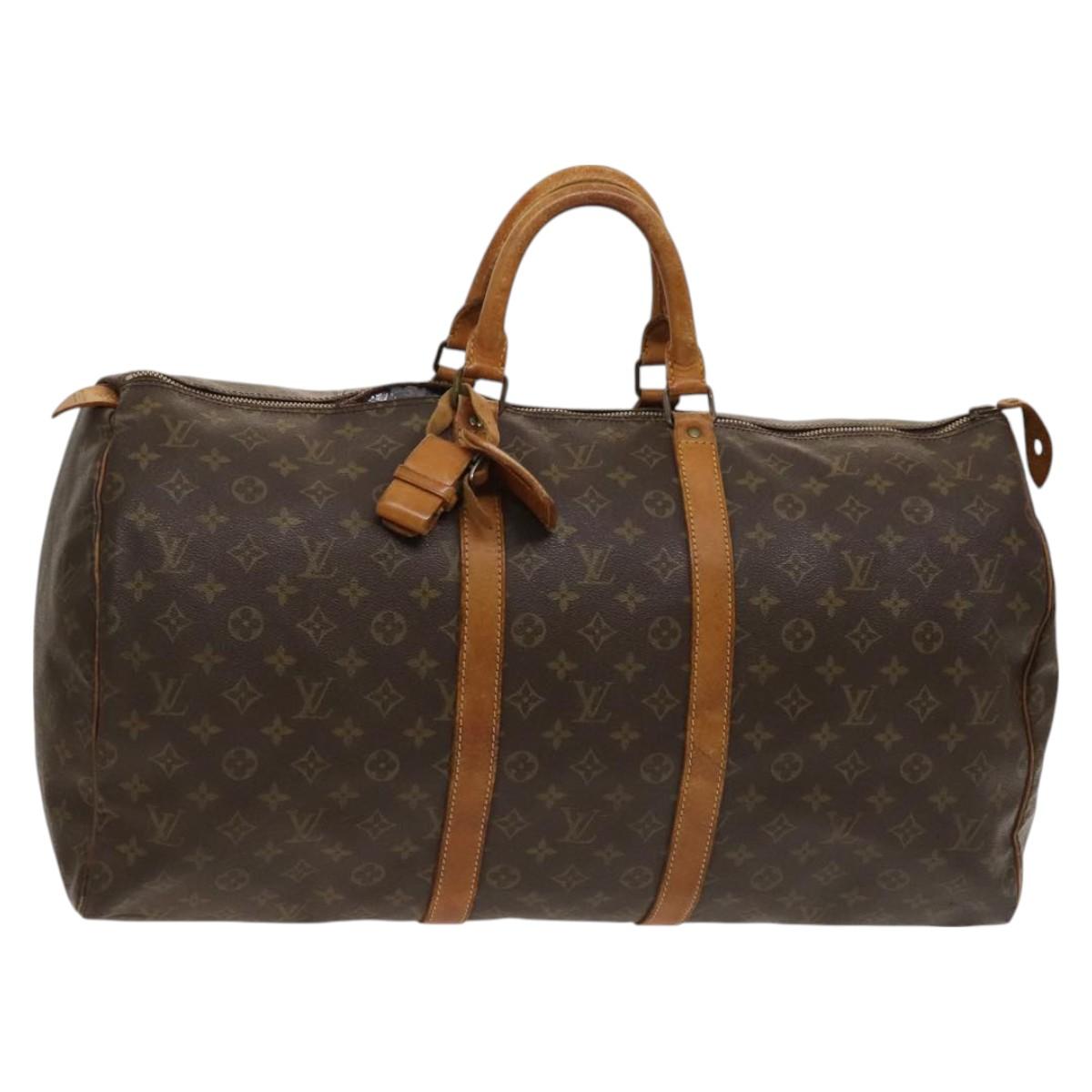 LOUIS VUITTON Monogram Keepall 55 Boston Bag Vintage M41424 LV Auth 130384