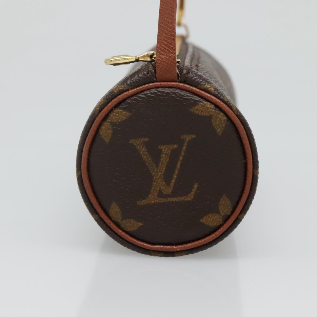 LOUIS VUITTON Monogram Papillon Pouch LV Auth 130389