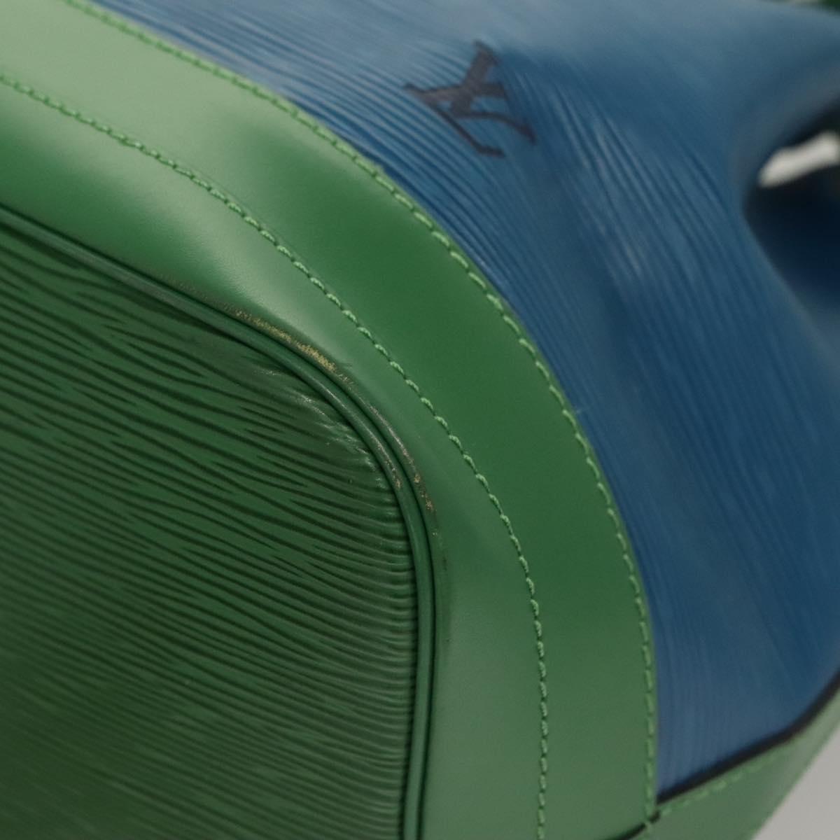 LOUIS VUITTON Epi Noe Shoulder Bag Bicolor Green Blue M44044 LV Auth 130397