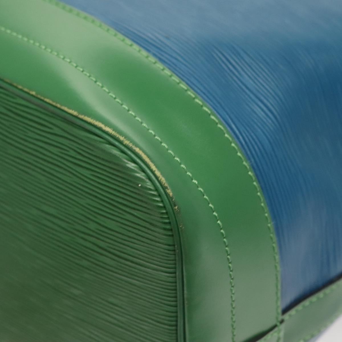 LOUIS VUITTON Epi Noe Shoulder Bag Bicolor Green Blue M44044 LV Auth 130397