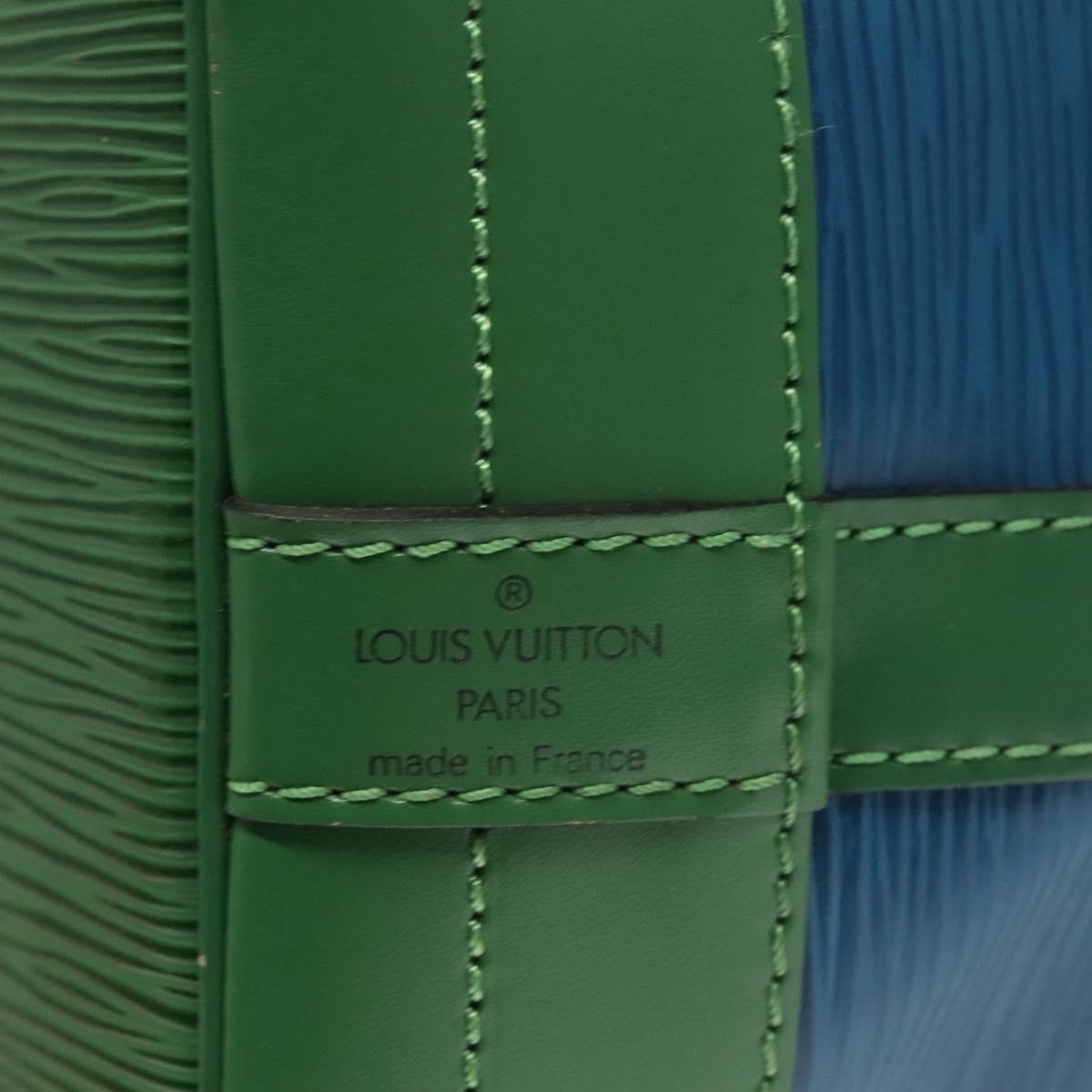 LOUIS VUITTON Epi Noe Shoulder Bag Bicolor Green Blue M44044 LV Auth 130397