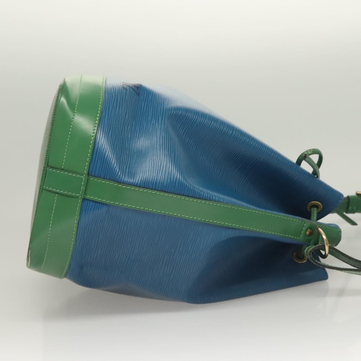LOUIS VUITTON Epi Noe Shoulder Bag Bicolor Green Blue M44044 LV Auth 130397