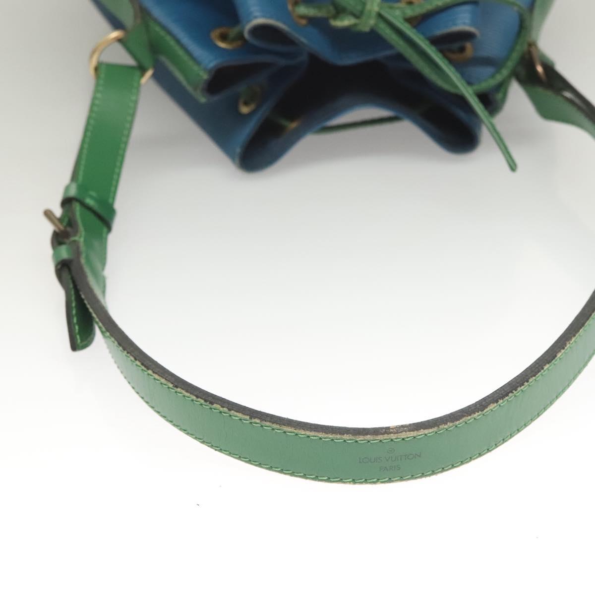 LOUIS VUITTON Epi Noe Shoulder Bag Bicolor Green Blue M44044 LV Auth 130397