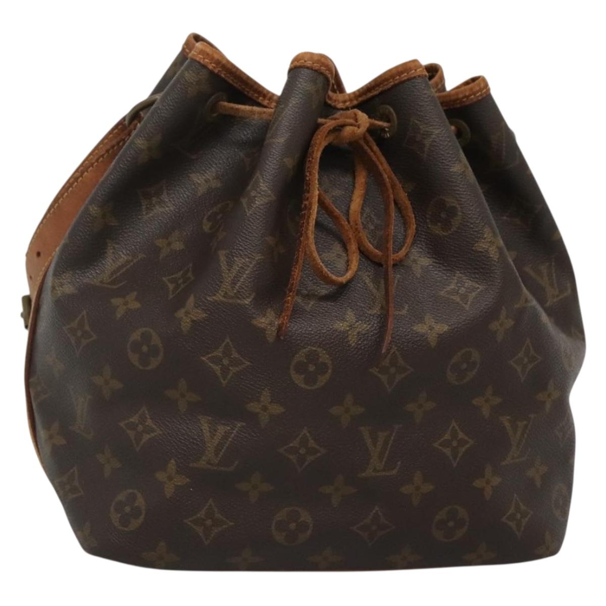 LOUIS VUITTON Monogram Petit Noe Shoulder Bag Vintage M42226 LV Auth 130424