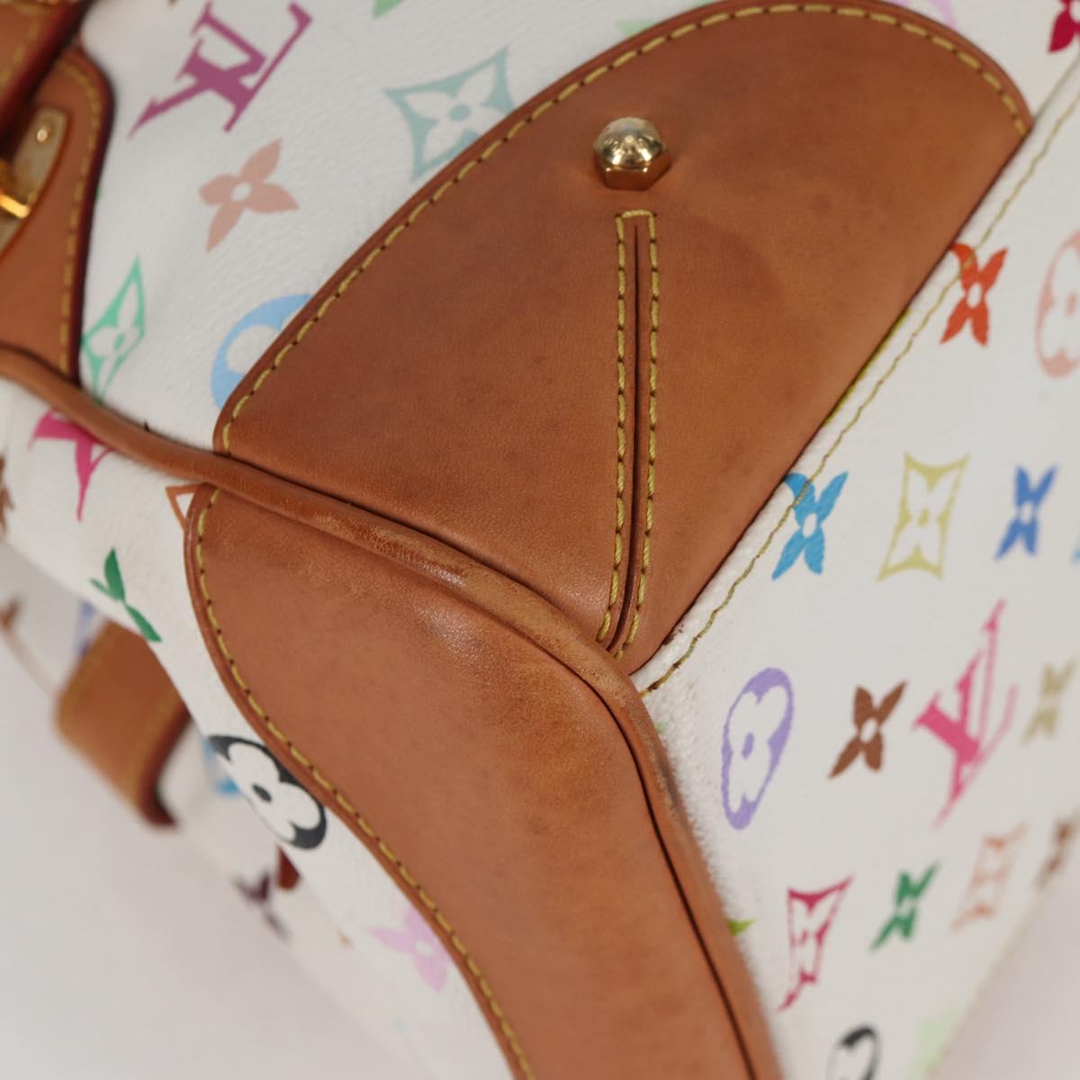 LOUIS VUITTON Monogram Multicolor Claudia Hand Bag White M40193 LV Auth 130466V