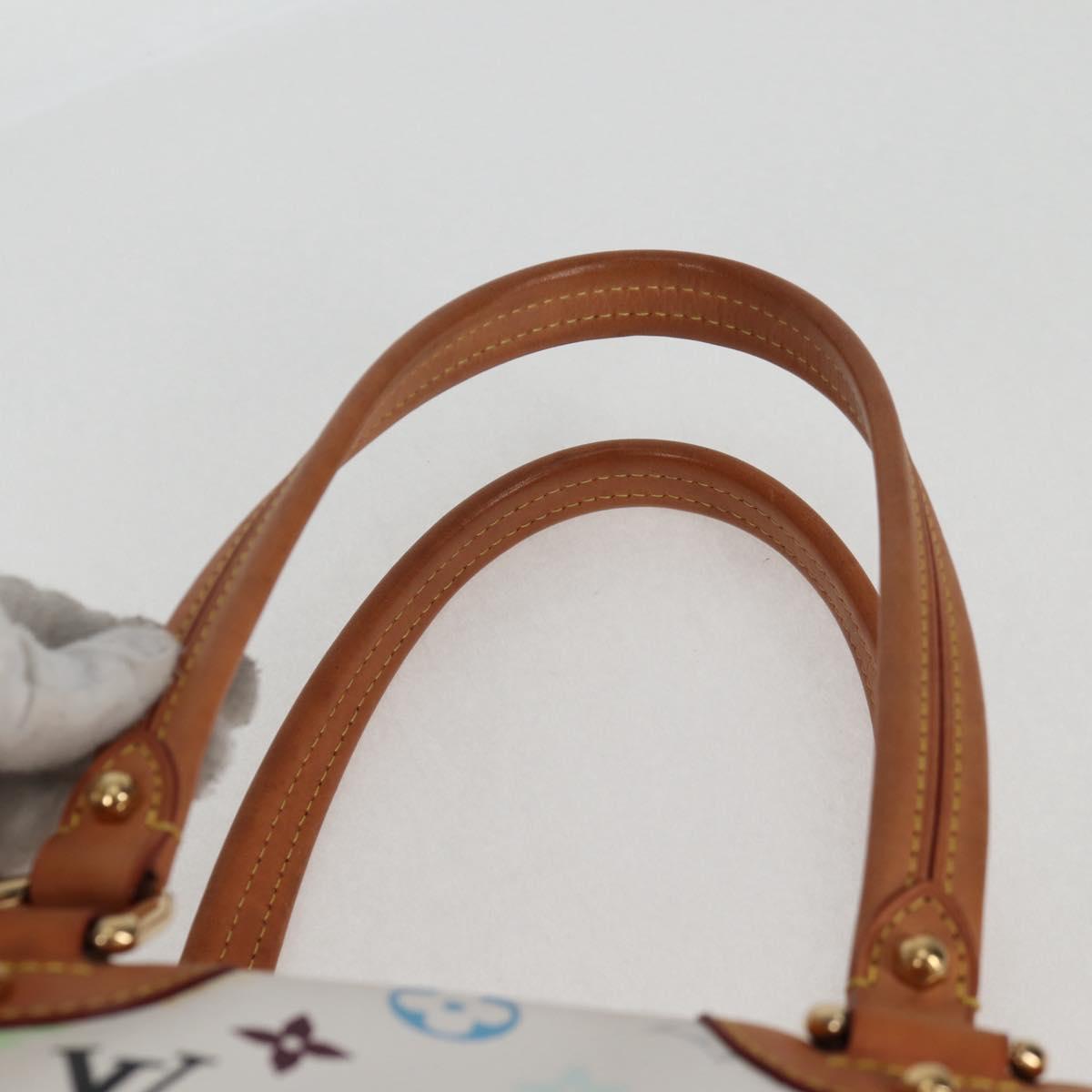 LOUIS VUITTON Monogram Multicolor Claudia Hand Bag White M40193 LV Auth 130466V