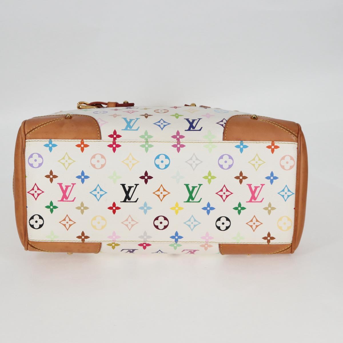 LOUIS VUITTON Monogram Multicolor Claudia Hand Bag White M40193 LV Auth 130466V