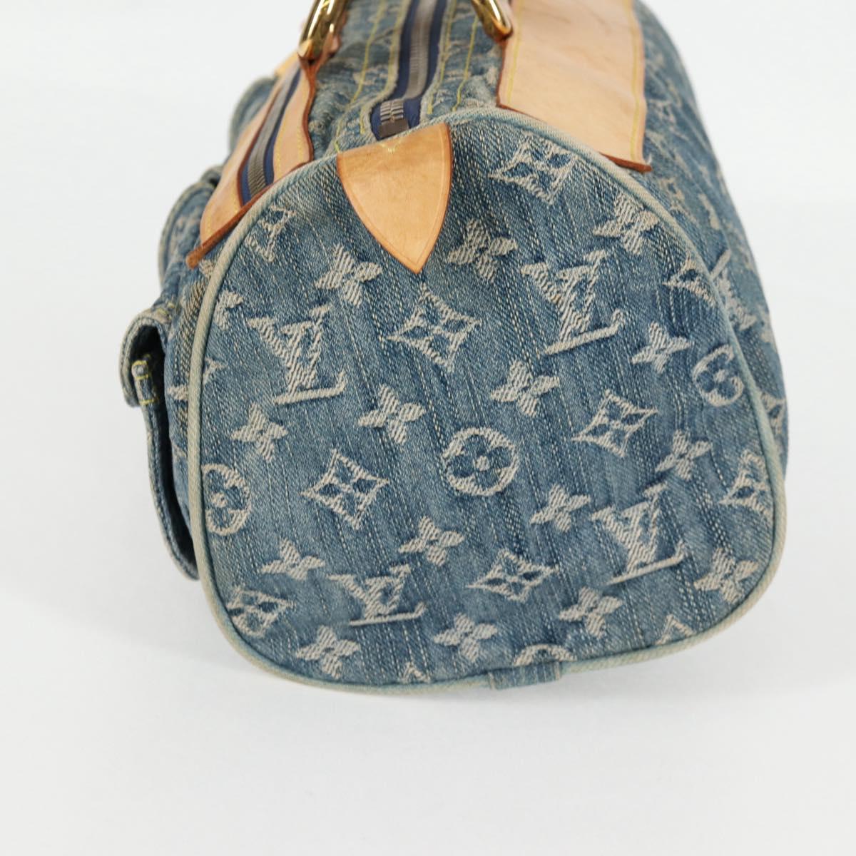 LOUIS VUITTON Monogram Denim Neo Speedy Hand Bag Blue M95019 LV Auth 130469V