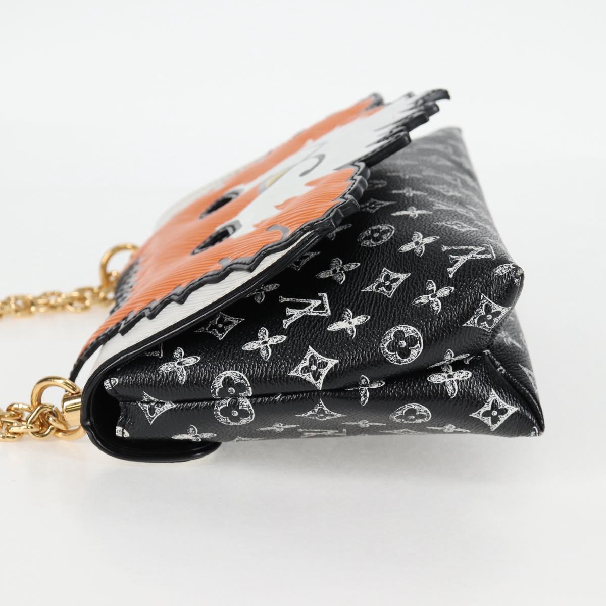 LOUIS VUITTON Catgram Cat Pochette Shoulder Bag Black M52935 LV Auth 130472SM