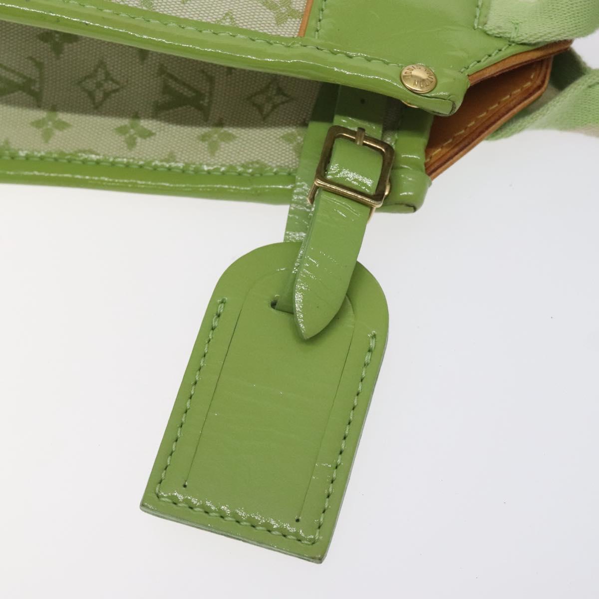 LOUIS VUITTON Monogram Mini Sac Catline Bag Almond Green M92931 LV Auth 130478V