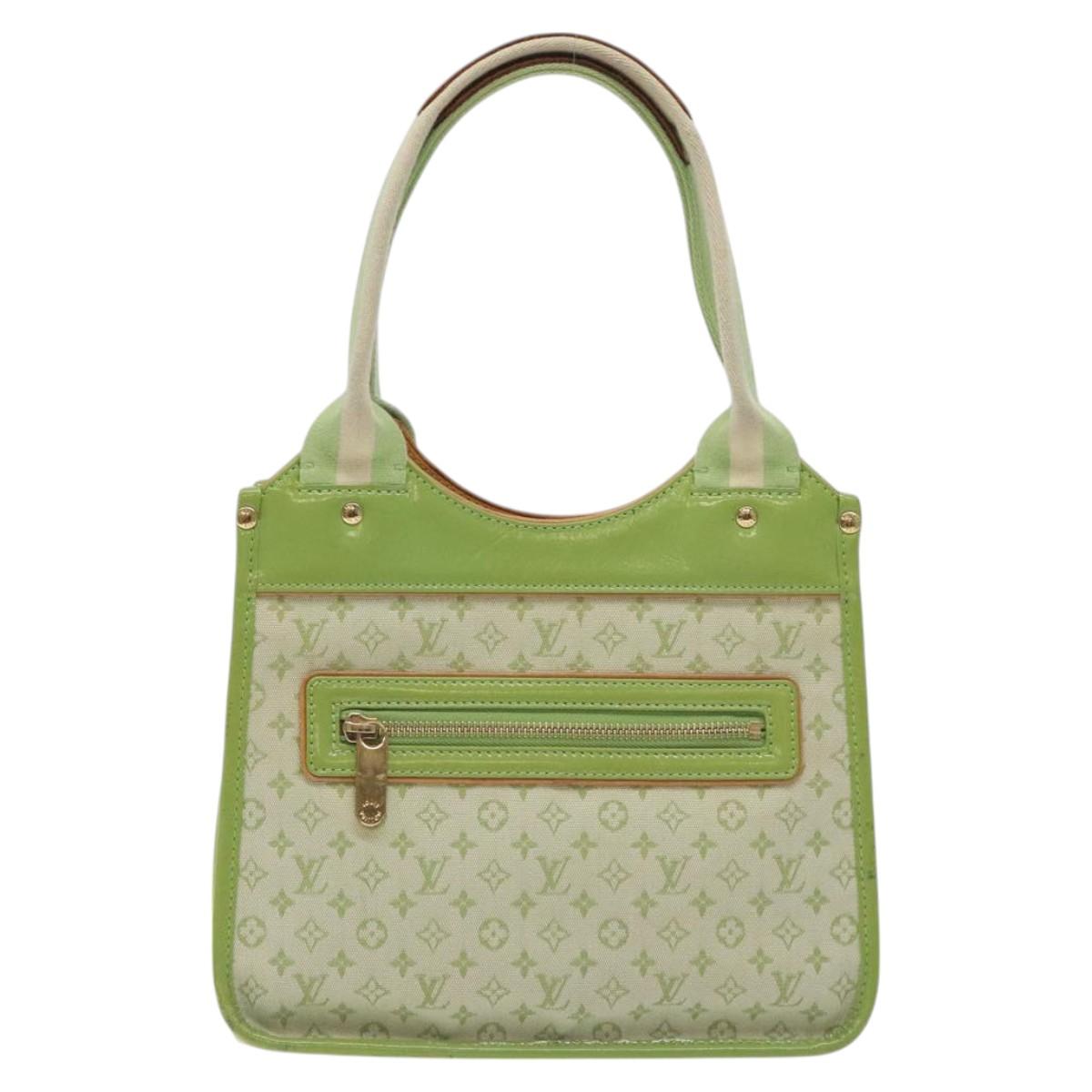 LOUIS VUITTON Monogram Mini Sac Catline Bag Almond Green M92931 LV Auth 130478V