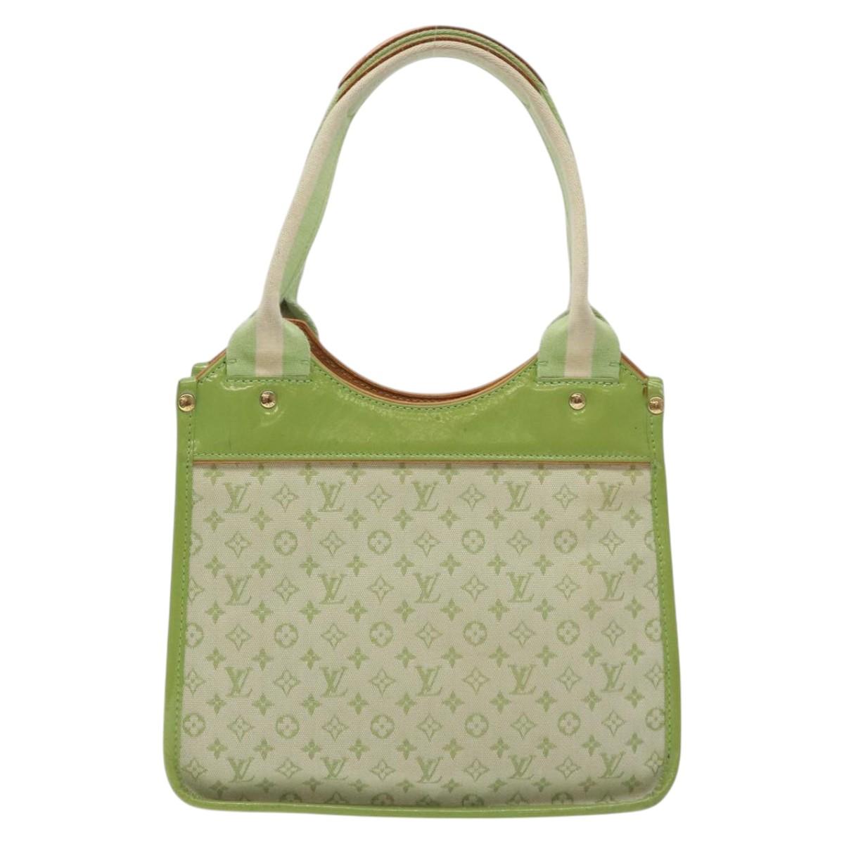 LOUIS VUITTON Monogram Mini Sac Catline Bag Almond Green M92931 LV Auth 130478V