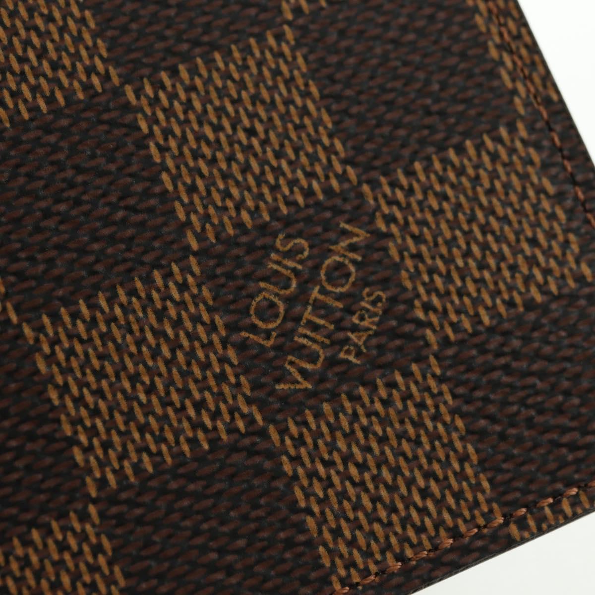 LOUIS VUITTON Damier Ebene Portefeuille Marco Bifold Wallet N61675 Auth 130510