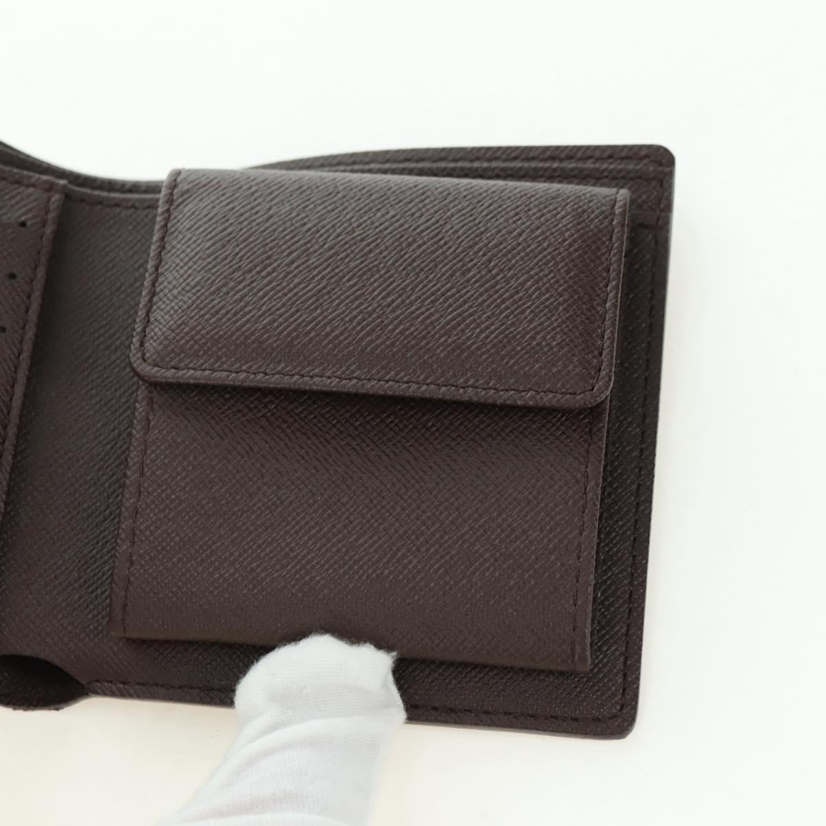LOUIS VUITTON Damier Ebene Portefeuille Marco Bifold Wallet N61675 Auth 130510