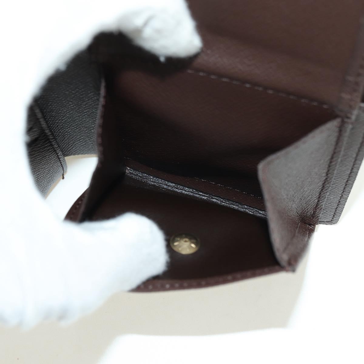 LOUIS VUITTON Damier Ebene Portefeuille Marco Bifold Wallet N61675 Auth 130510