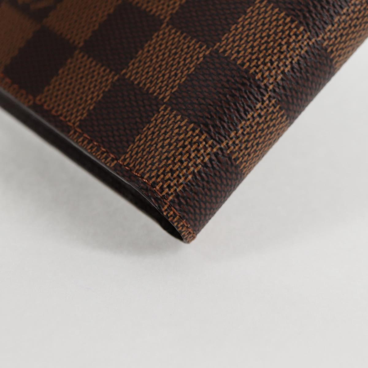 LOUIS VUITTON Damier Ebene Portefeuille Marco Bifold Wallet N61675 Auth 130510V