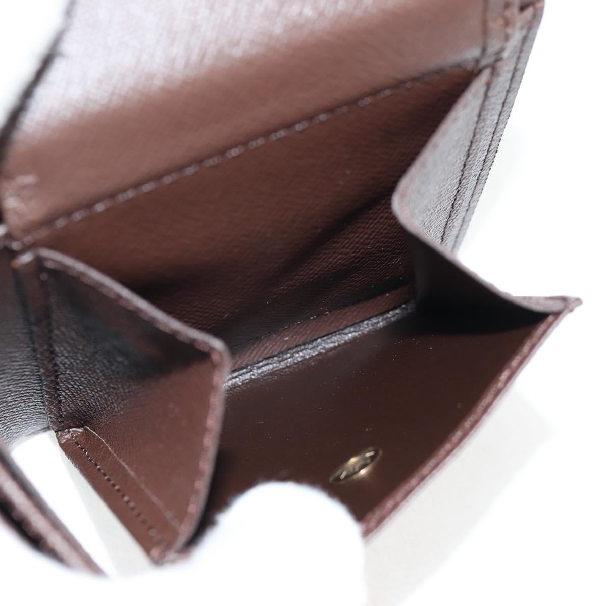 LOUIS VUITTON Damier Ebene Portefeuille Marco Bifold Wallet N61675 Auth 130510V