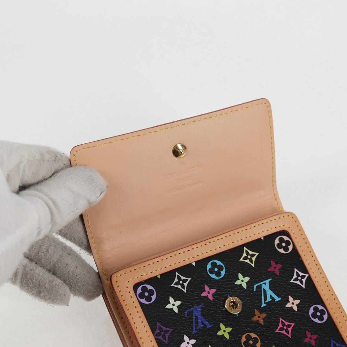 LOUIS VUITTON Multicolor Porte Monnaie Billets Cartes Credit M92984 Auth 130522V
