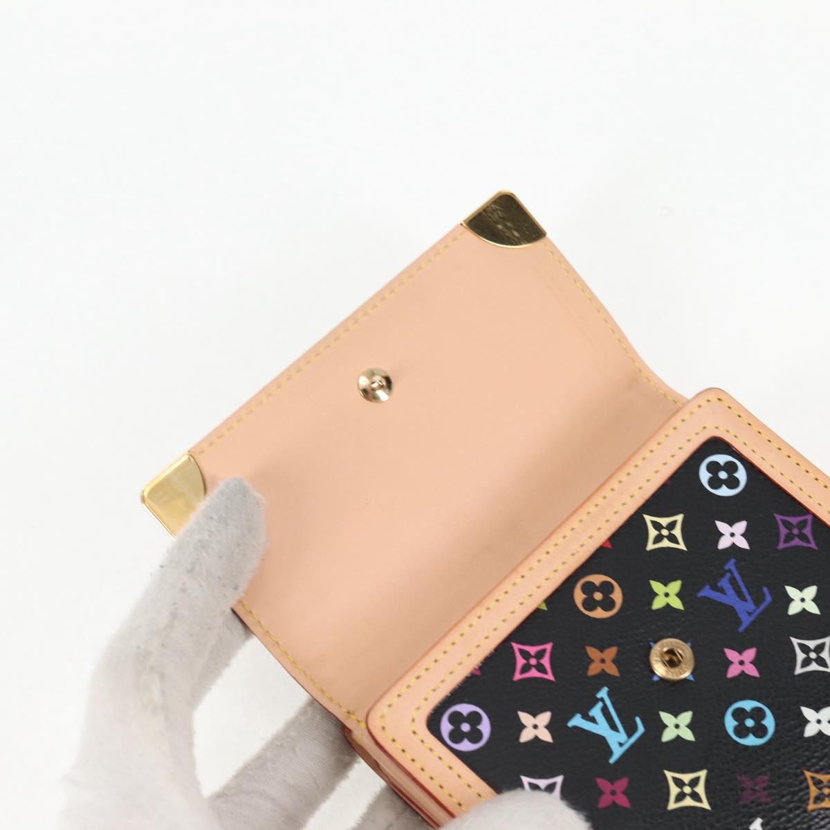 LOUIS VUITTON Multicolor Porte Monnaie Billets Cartes Credit M92984 Auth 130522V