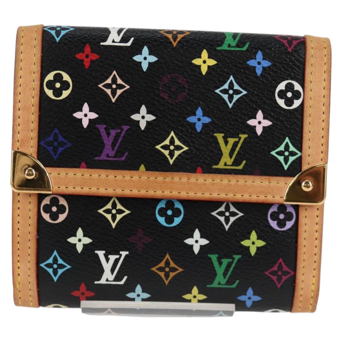 LOUIS VUITTON Multicolor Porte Monnaie Billets Cartes Credit M92984 Auth 130522V