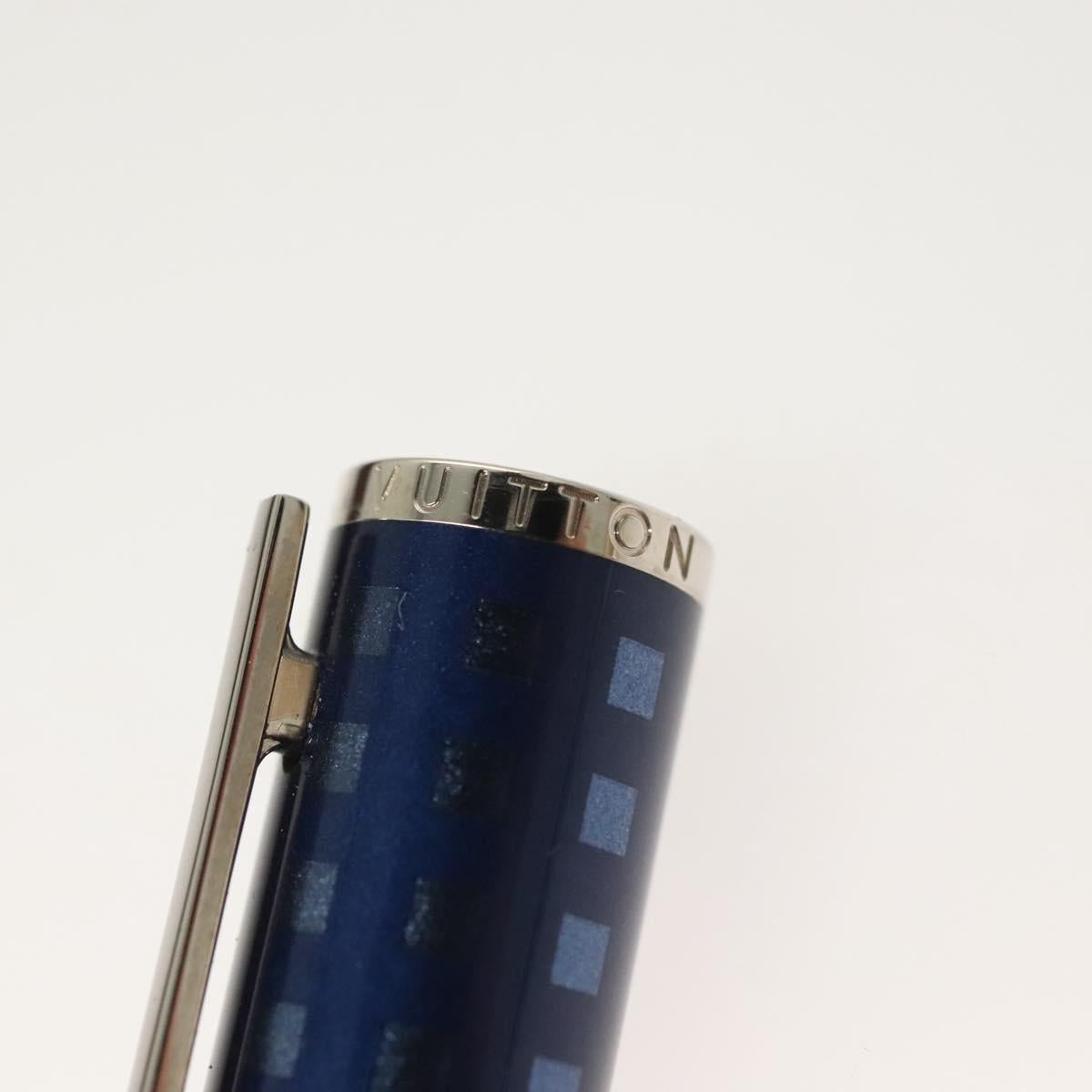LOUIS VUITTON Jetligne Pen metal Blue LV Auth 130528