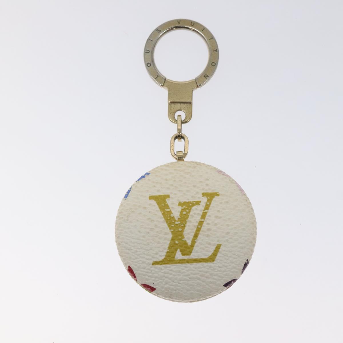 LOUIS VUITTON Monogram Multicolor Astropill Charm White M51911 LV Auth 130531