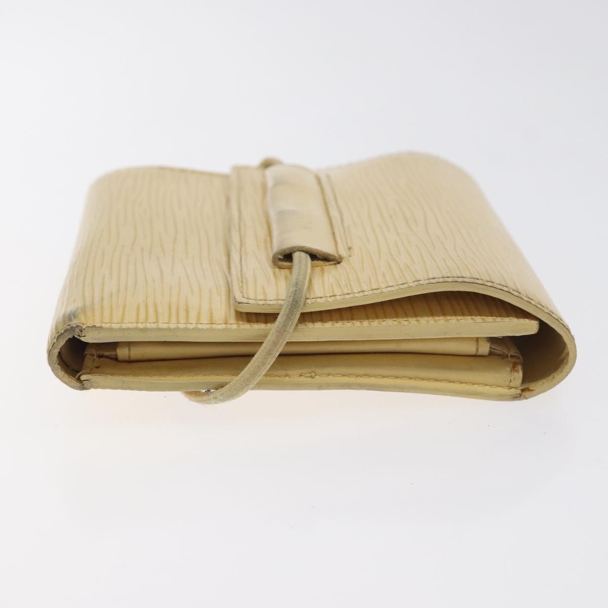 LOUIS VUITTON Epi Porte Monnaie Elastic Wallet Vanilla M6366A LV Auth 130577