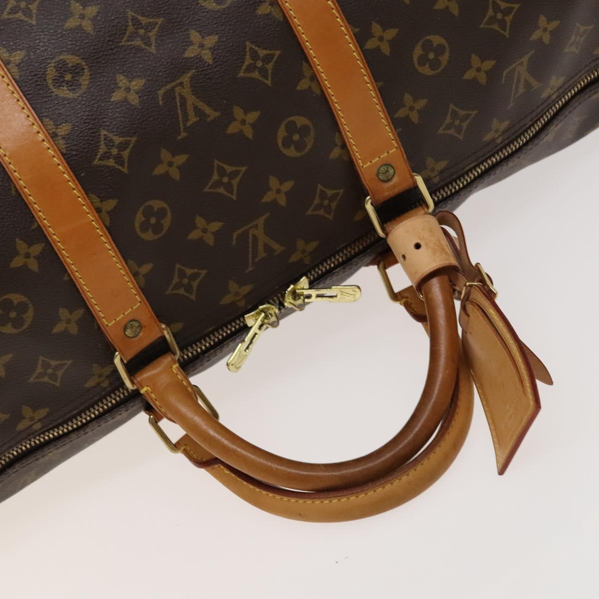 LOUIS VUITTON Monogram Keepall 60 Boston Bag M41422 LV Auth 130629