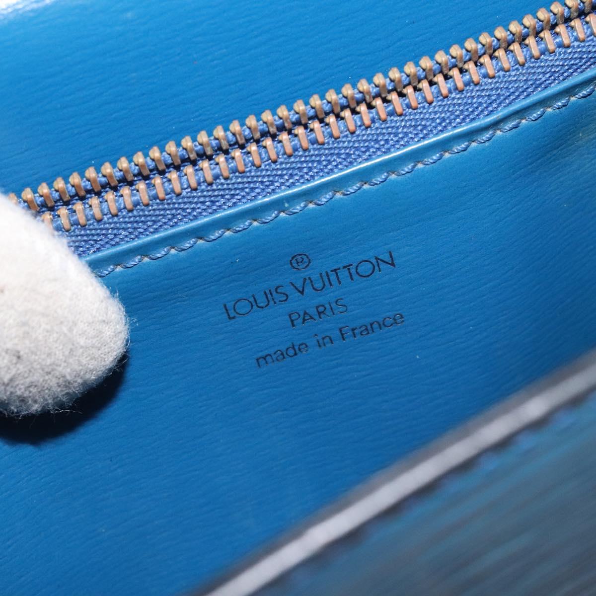 LOUIS VUITTON Epi Malesherbes Hand Bag Blue M52375 LV Auth 130648