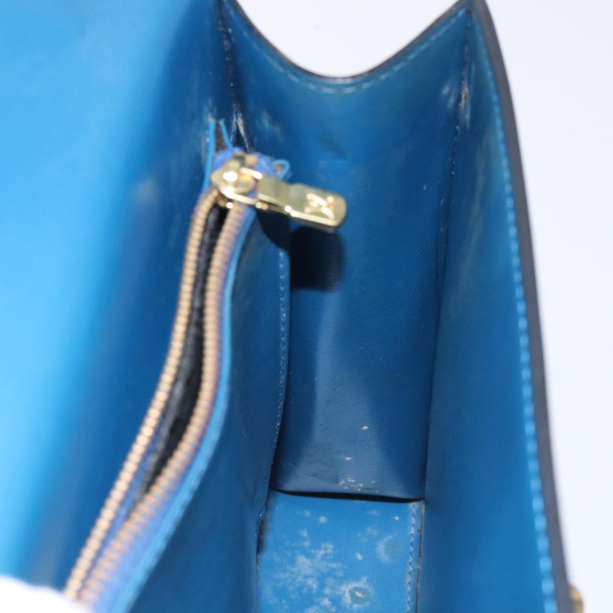LOUIS VUITTON Epi Malesherbes Hand Bag Blue M52375 LV Auth 130648