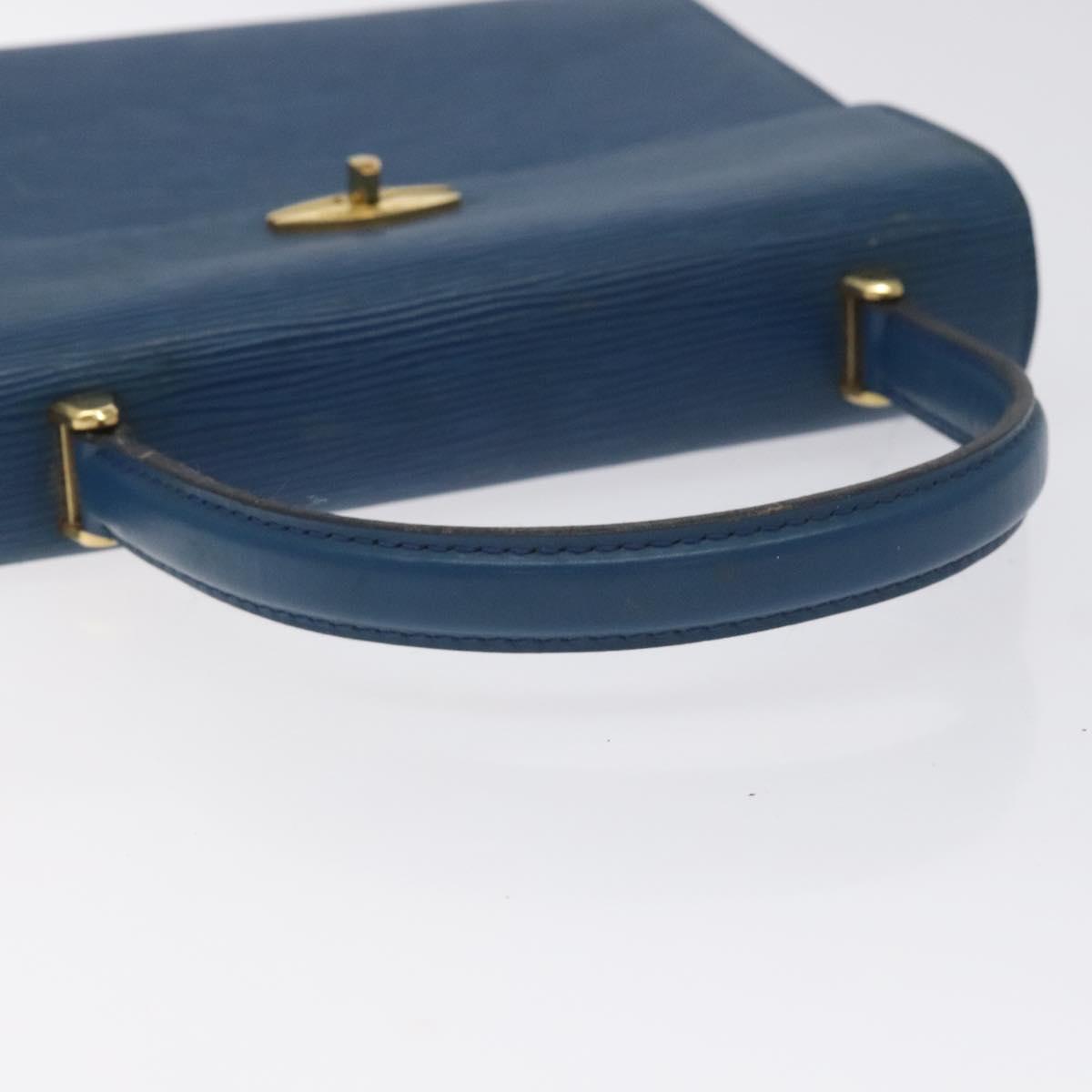 LOUIS VUITTON Epi Malesherbes Hand Bag Blue M52375 LV Auth 130648