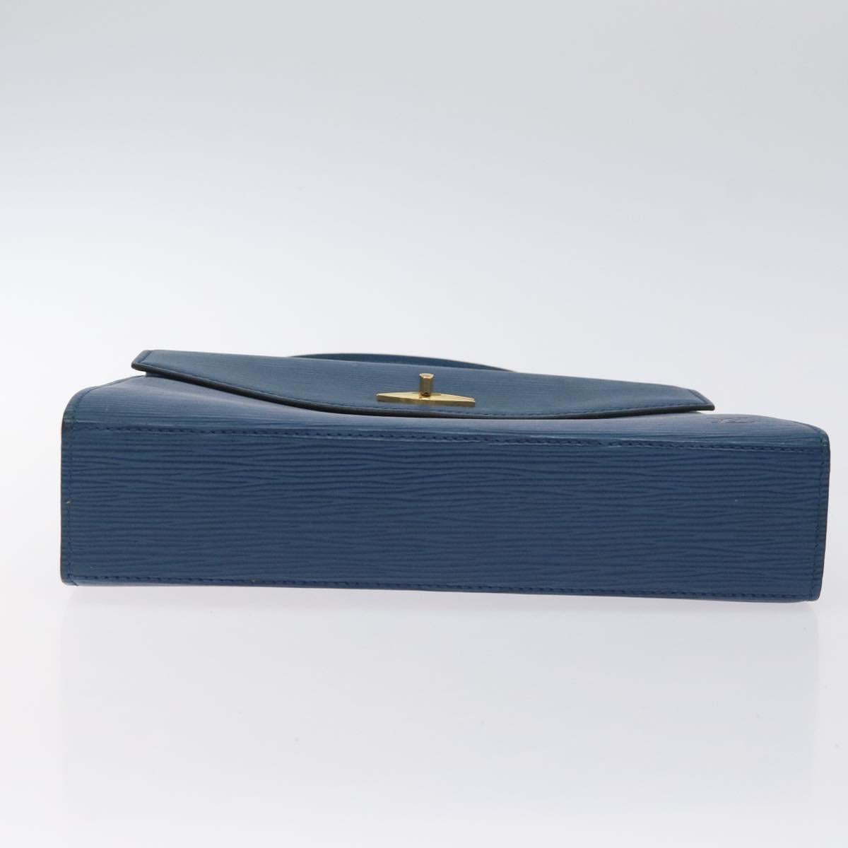 LOUIS VUITTON Epi Malesherbes Hand Bag Blue M52375 LV Auth 130648