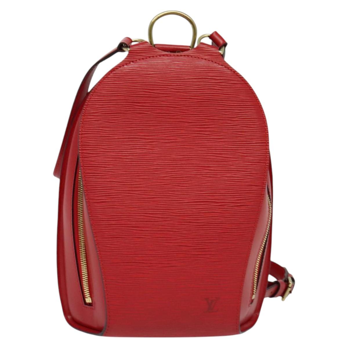 LOUIS VUITTON Epi Mabillon Backpack Castilian Red M52237 LV Auth 130649