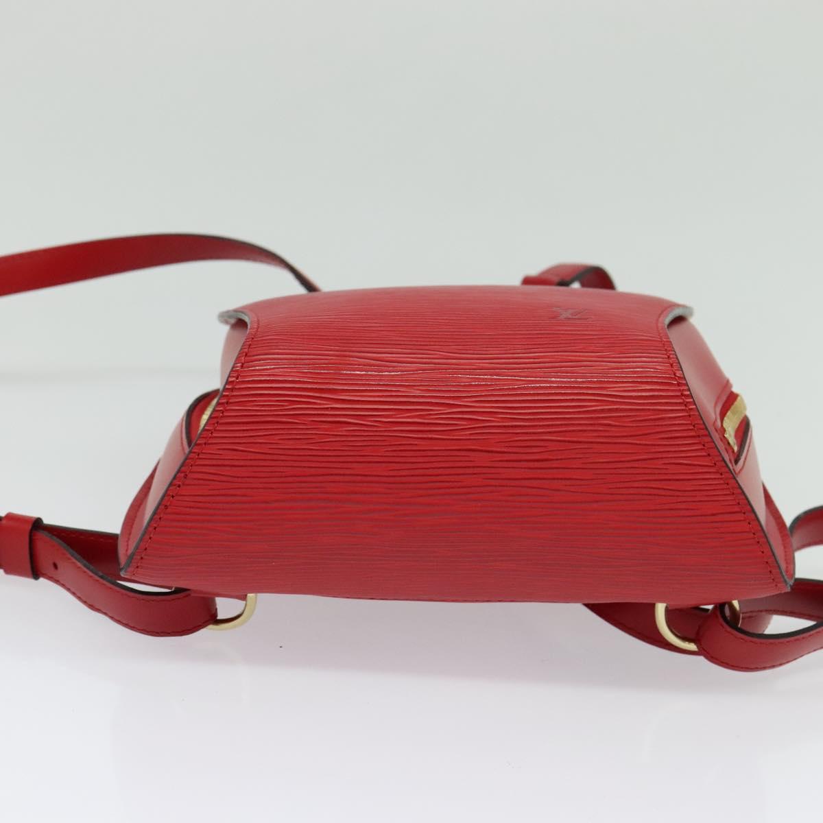 LOUIS VUITTON Epi Mabillon Backpack Castilian Red M52237 LV Auth 130649