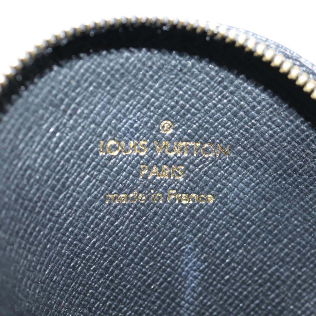 LOUIS VUITTON Monogram Crafty Round Coin Purse Red M69505 LV Auth 130673M