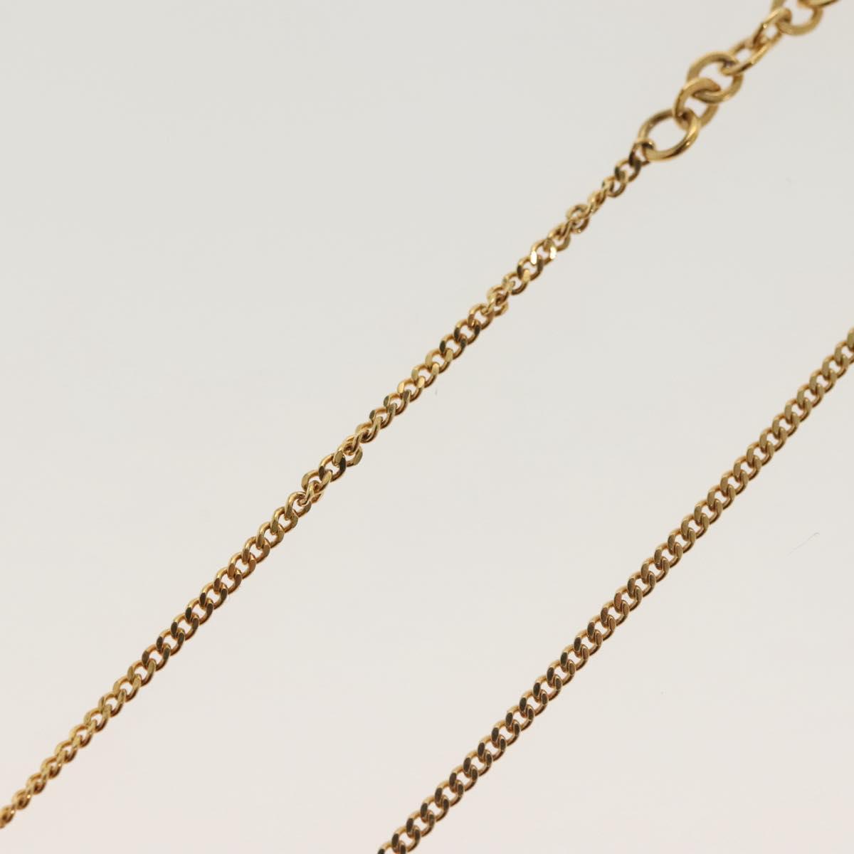 Christian Dior Necklace metal Gold Tone Auth 130688