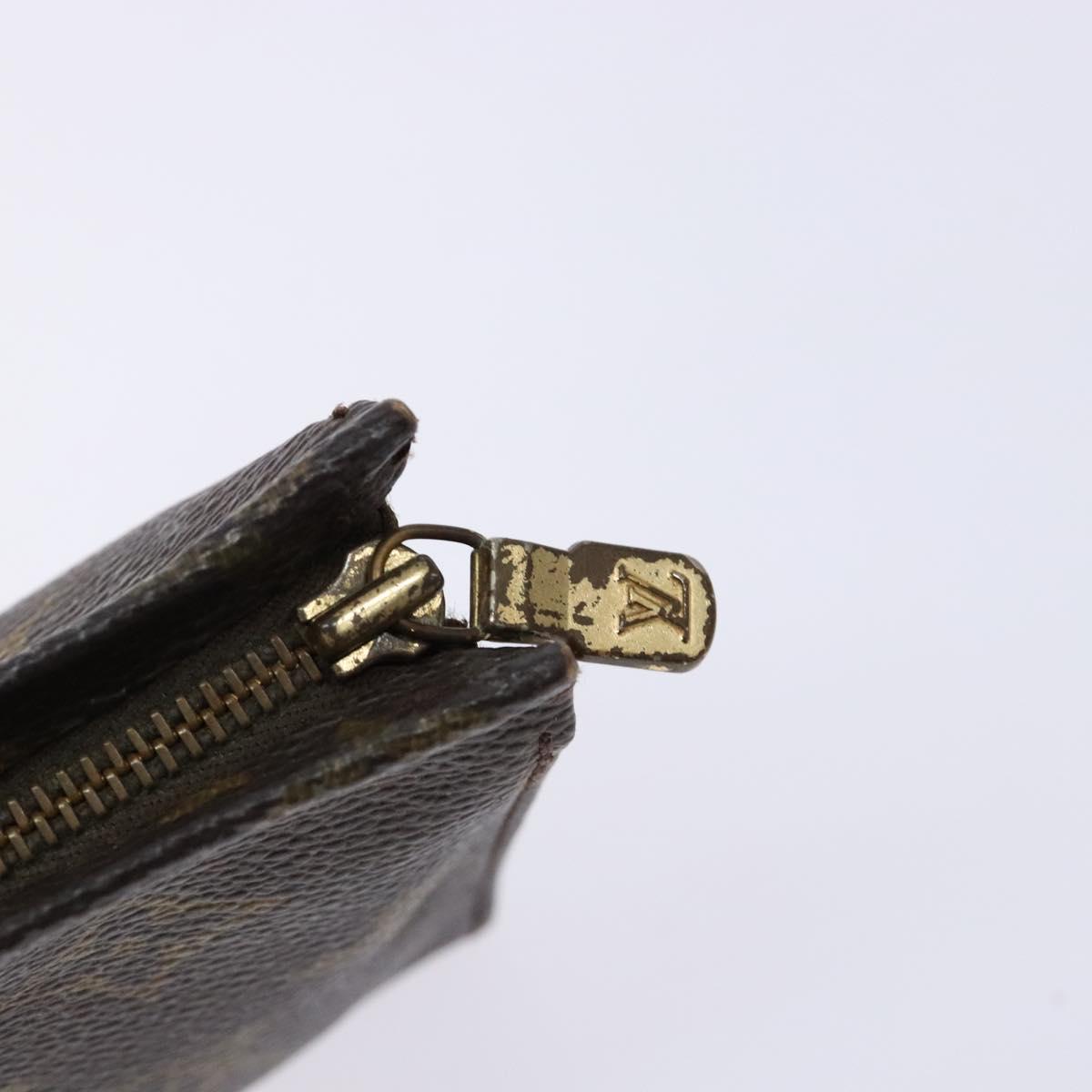 LOUIS VUITTON Monogram Poche Toilette 15 Pouch M47546 LV Auth 130707