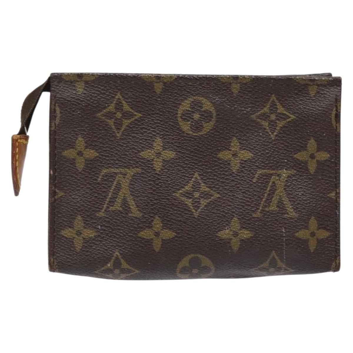 LOUIS VUITTON Monogram Poche Toilette 15 Pouch M47546 LV Auth 130707