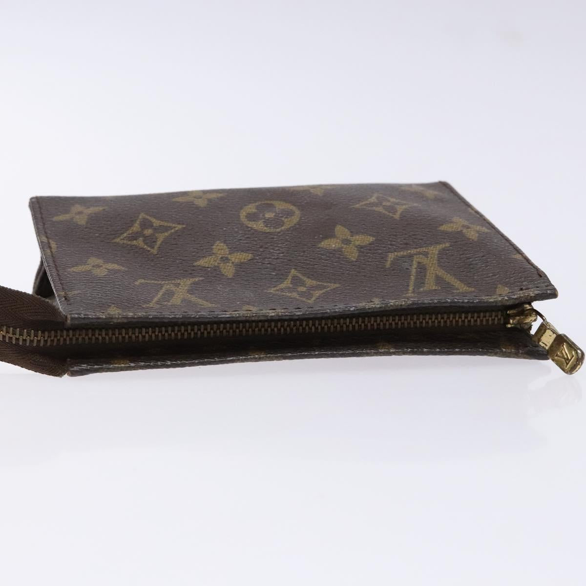 LOUIS VUITTON Monogram Poche Toilette 15 Pouch M47546 LV Auth 130707