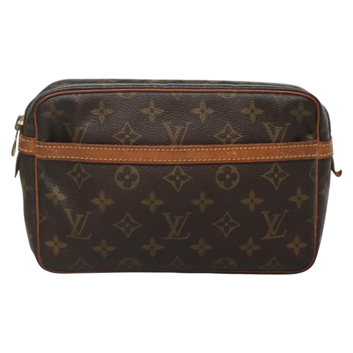 LOUIS VUITTON Monogram Compiegne 23 Clutch Bag M51847 LV Auth 130715
