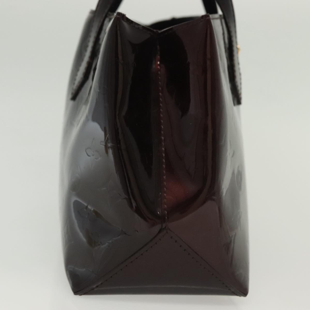 LOUIS VUITTON Monogram Vernis Wilshire PM Hand Bag Amarante M93641 Auth 130723