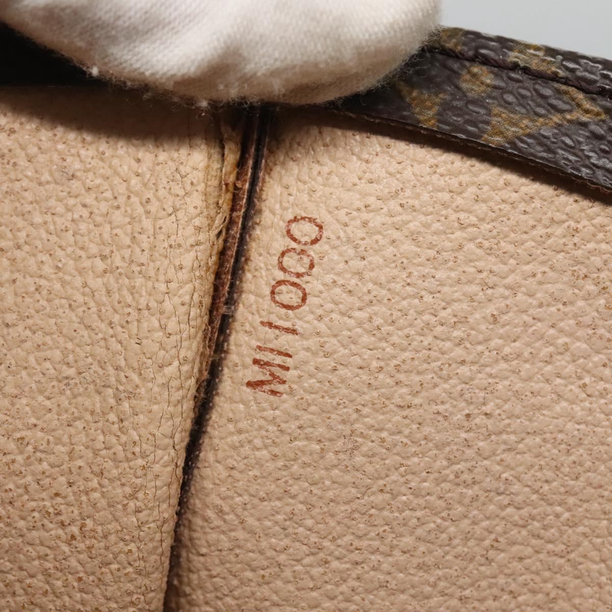 LOUIS VUITTON Monogram Sac Plat Hand Bag M51140 LV Auth 130730