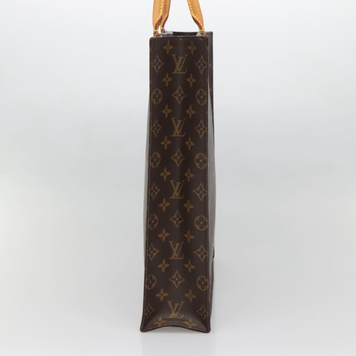 LOUIS VUITTON Monogram Sac Plat Hand Bag M51140 LV Auth 130730