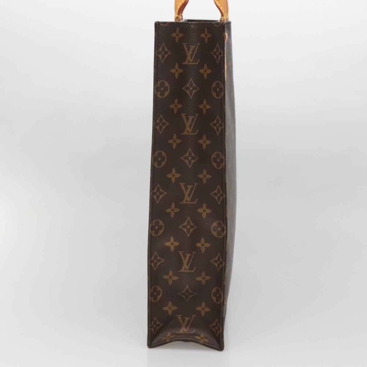 LOUIS VUITTON Monogram Sac Plat Hand Bag M51140 LV Auth 130730