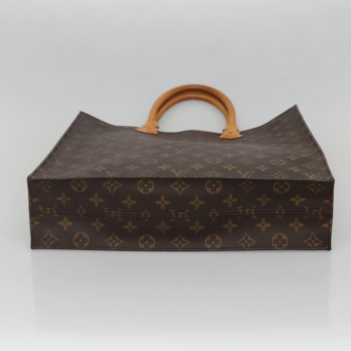 LOUIS VUITTON Monogram Sac Plat Hand Bag M51140 LV Auth 130730