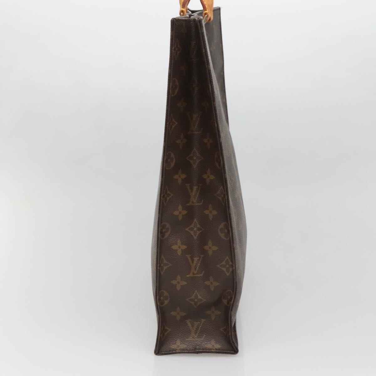 LOUIS VUITTON Monogram Sac Plat Hand Bag M51140 LV Auth 130731